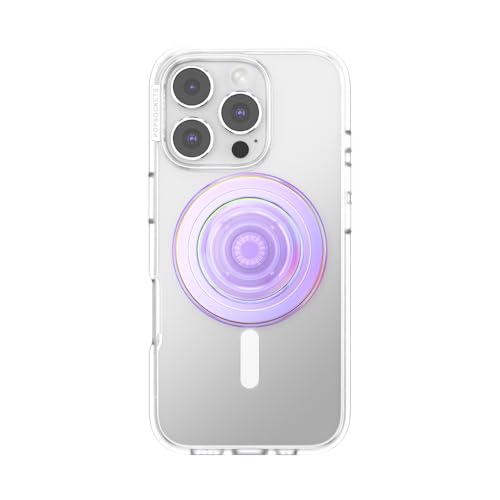 PopSockets Phone Grip for MagSafe, Magnetic Holder- IRI Lavender - color: Iridescent Lavendar, style: MagSafe