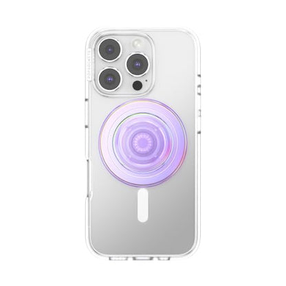 PopSockets Phone Grip for MagSafe, Magnetic Holder- IRI Lavender - color: Iridescent Lavendar, style: MagSafe