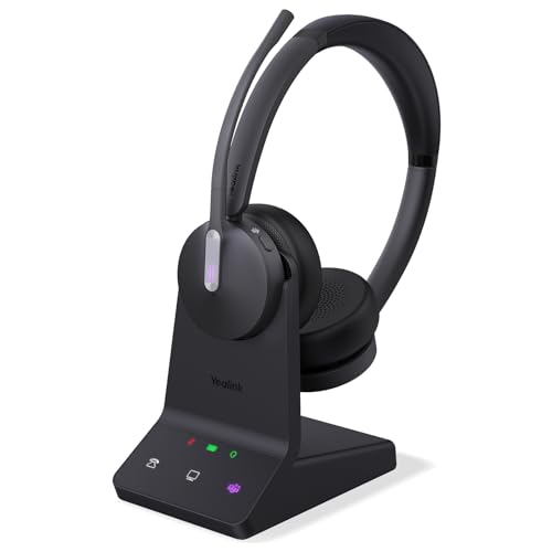 Yealink WH64 Dual DECT Bluetooth Wireless Headset for Phone PC Mobile Teams - size: Stereo
