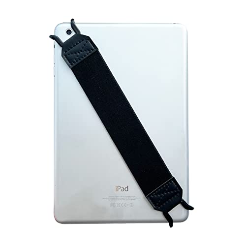 EGO Security Hand-Strap for 9-10 Inch Tablets - iPad Pro/Air/Kindle Fire HD/Samsung/Lenovo, Versatile Hand Strap Lightweight Finger Grip Holder (Black) - color: Black