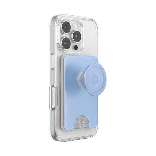 PopSockets Phone Wallet for MagSafe with Grip- Metallic Frost - color: Metallic Frost, style: MagSafe