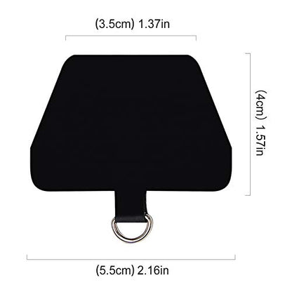 COCASES Phone Tether Tab, Phone Lanyard Strap Tab, 2 Pack Black - color: Black