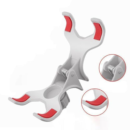 Bed Phone Holder Laying – Durable High-Performance Ergonomic Lightweight Versatile Down Flexible Desktop Stand, Compact, Cell Clip Long, Arm Gooseneck Bracket Mount Clamp | Desk Premium - color: White