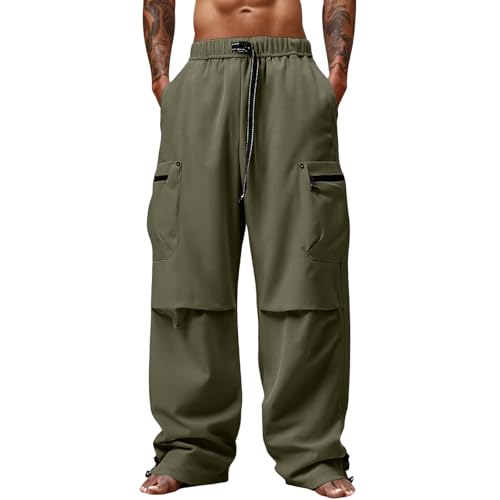 Men Cargo Pants Cotton Twill Stretch Tactical Quick Dry Multi Pockets Hiking Travel Job Site Tactical Pants for Men - color: B Army Green, size: XX-Large