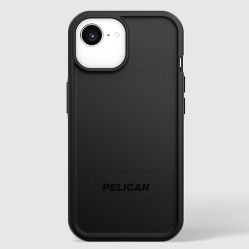 Pelican Protector iPhone 16e/15/14/13 Case -Rugged MagSafe Phone Case-Black | Magnetic Phone Case w/16ft Military-Grade Drop Protection - Anti-Scratch, Heavy Duty Phone Cover for iPhone 16e/15/14/13 - color: Black - P, style: Protector