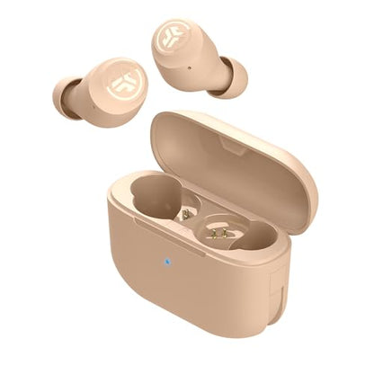JLab Go Air Pop+ Earbuds, Dual Connect, EQ3 Sound, Tones 474 - color: F-474 C, style: Nude