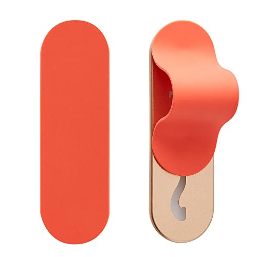 Momostick Flatstick, Cell Phone Finger Grip Strap Holder for Hand, Cell Phone Stand, New Slim Finger Loop Selfie Grip Compatible with Most Smartphones