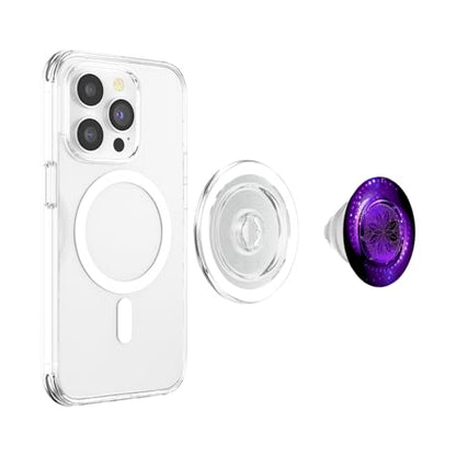Nebula Mandala Galaxy Purple Stars Dreamy Whirl Tidepool PopSockets PopGrip for MagSafe - style: Magnetic PopGrip