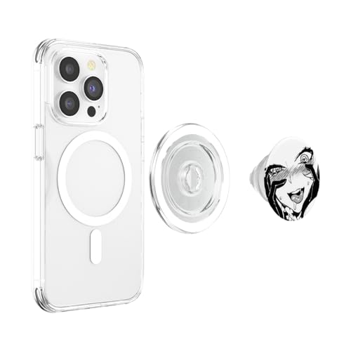 Cute Ecchi Hentai Girl Ahegao Waifu Pop Socket PopSockets PopGrip for MagSafe - style: Magnetic PopGrip