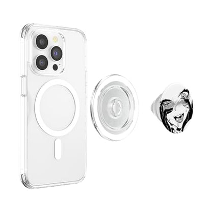 Cute Ecchi Hentai Girl Ahegao Waifu Pop Socket PopSockets PopGrip for MagSafe - style: Magnetic PopGrip