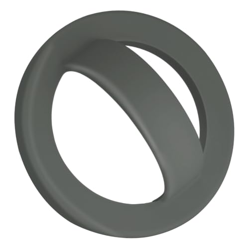 Magnetic Silicone Ring Grip Phone Holder, Rotating Finger Loop Ring Grip Holder, Soft and Portable, Strong Magnetic Attraction, Compatible with Magsafe Phone Case (Grey) - color: Grey