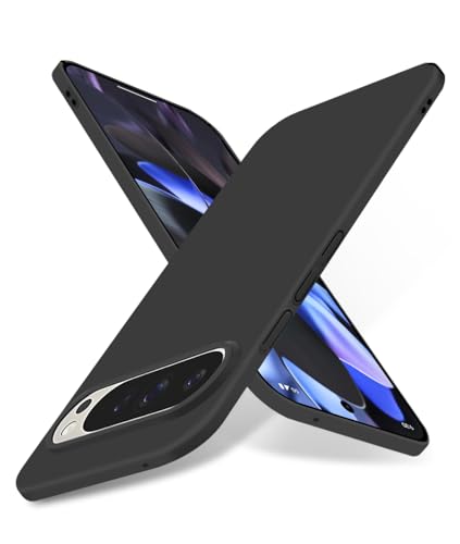 Super Thin Case for Google Pixel 9 / Google Pixel 9 Pro, Ultra Slim Skin-Friendly Anti-Scratch Hard Cover [Smooth Matte Finish] Sleek Minimalist Phone Case 6.3inch 2024, Black - color: Black, size: for Pixel 9/Pixel 9 Pro(6.3")