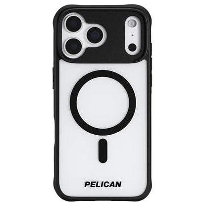 Pelican Ranger iPhone 17 Pro Max Case - MagSafe Case - Frosted Clear/Black | Rugged Magnetic Phone Case w/14ft Military-Grade Drop Protection - Anti-Scratch, Heavy Duty Phone Cover for iPhone 17 Pro Max - color: Frosted Clear/Black - Pro Max, style: iPhon