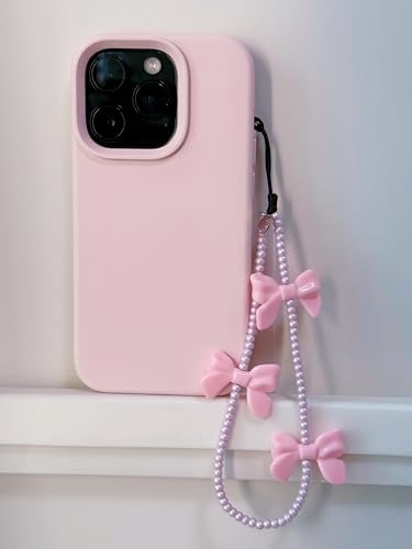 Drawwind Phone Charm Beaded Wristlet Strap Universal Cell Phone Lanyard Cute Bracelet Wrist Strap Beaded Chain String Handmade Accessories for Case Camera Bags (Bow Beau) - color: Bow Beau