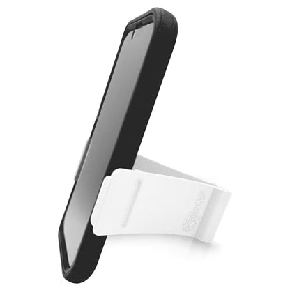 Gator Grip Phone Stand - Cell Phone Holder Stand for Desk Nightstand Kitchen - Compatible with iPhone, Android and Most Smartphones up to 6.8" on Width of Phone (White) - color: White