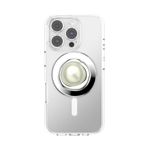 PopSockets Phone Grip for MagSafe, Magnetic Holder- Silver Eye - color: Eye of the Beholder Silver, style: MagSafe