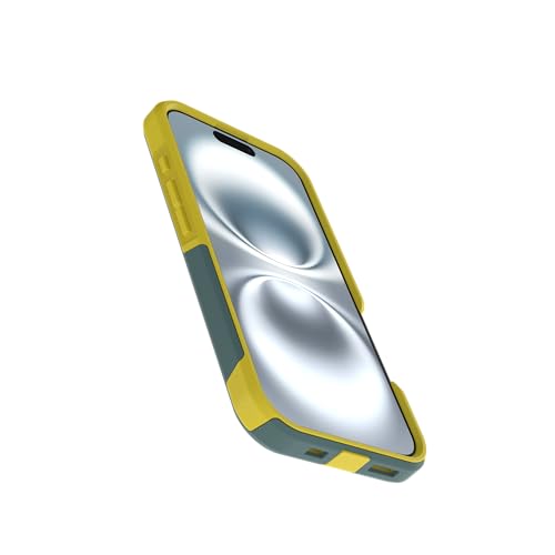OtterBox iPhone 16 (Only) - Commuter Series MagSafe Case - Ocean Sunrise (Green & Yellow) - Built-in Magnets - Slim & Tough - Pocket-Friendly - with Port Protection - color: Green & Yellow, style: iPhone 16