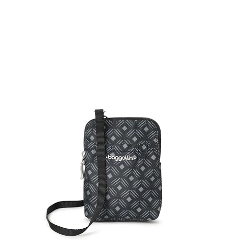 Baggallini RFID Bryant Pouch - color: Black Diamond Print