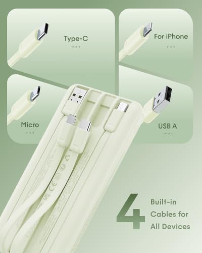 charmast Portable Charger,Fast Charging Power Bank - color: Mgreen