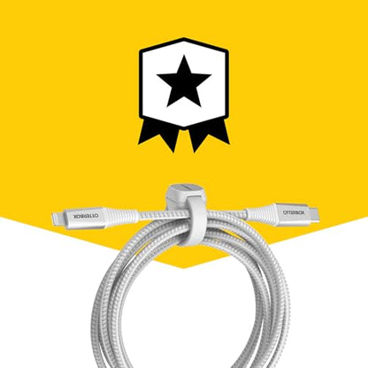 OtterBox Premium Pro Fast Charge Lightning to USB-C Cable, 2m - White