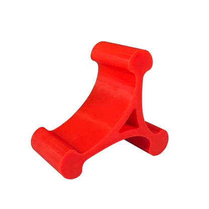 Skalene Phone Stand - 100% Silicone Rubber, Adjustable Phone Holder, Prop, Rest - Desk, Office, Home, Kitchen Accessory (Flash Red) - color: Red