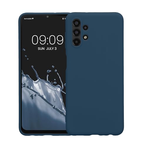kwmobile Case Compatible with Samsung Galaxy A13 4G Case - Soft Slim Protective TPU Silicone Cover - Navy Blue - color: navy blue, size: Galaxy A13 4G