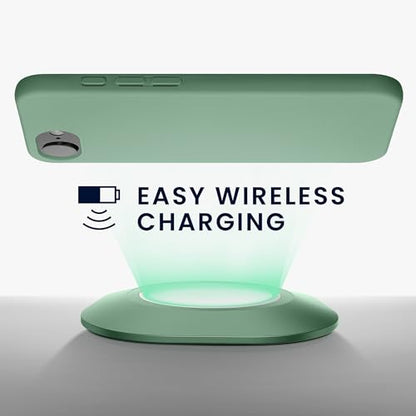 kwmobile Case Compatible with Apple iPhone 17e / iPhone 16e Case - Slim Protective TPU Silicone Phone Cover - Pottery Green - color: Pottery Green, size: iPhone 17e / iPhone 16e