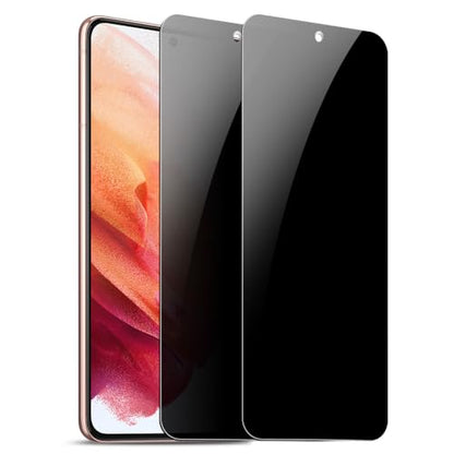 2 Pack Privacy Screen Protector for Samsung Galaxy S21 Plus [27° Anti-Spy] Ultra Thin 9H Dual-Glass Coated PET Film [Fast Fingerprint Unlock] [Unbreakable] Scratch Resistant, Easy Install with Alignment Jig - size: Galaxy S21 Plus