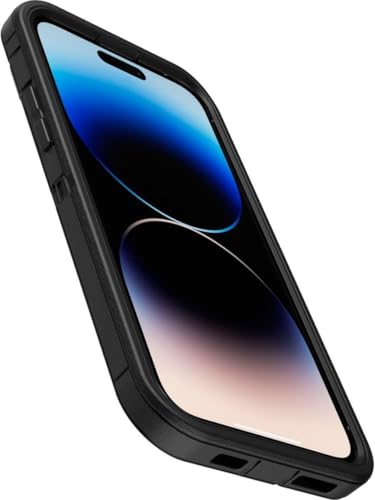 OtterBox iPhone 14 & iPhone 13 Defender Series Case - Black, Rugged & Durable, with Port Protection, Includes Holster Clip Kickstand - color: Black