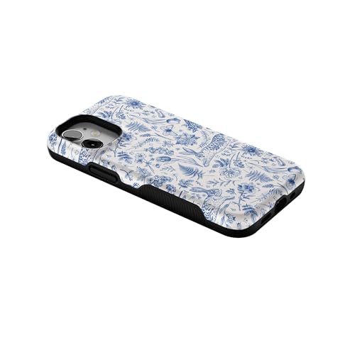 Casely iPhone 12 Mini Case | Hop & Bloom | Bunny Toile | Bold Protective Design | Compatible with MagSafe - color: Hop & Bloom | Bunny Toile, size: Iphone 12 Mini