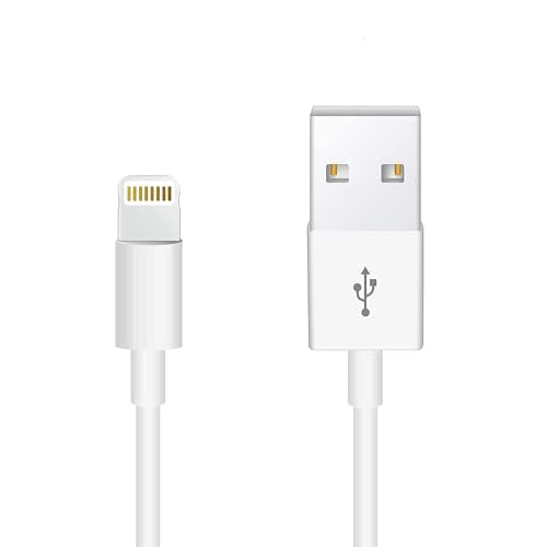 Apple Original Cable [Apple MFi Certified] Lightning to USB Cable Compatible iPhone 13/12/11 Pro Max/XS MAX/XR/XS/X/8/7/Plus/6S iPad AirPods,iPod Touch (1M/3.3FT) Original Certified - White - color: 1 Pack | 3.3FT
