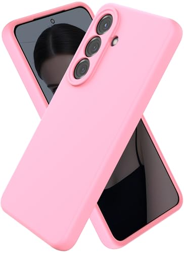CUZMIGO Liquid Silicone Case for Samsung Galaxy S26, Chalk Pink | Soft Liquid Silicone, Raised Camera Lens Protection, Multiple Neon Bright Colors, Microfiber Lining, Smooth Grip, Slim Fit - color: Chalk Pink, size: S26