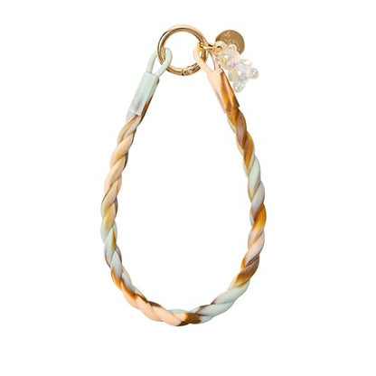 Bloomish Silicone Phone Wrist Strap with Cute Bear Charm - Anti-Loss Hand Strap Lanyard for iPhone & Android - Soft, Durable & Stylish Mobile Phone Accessory - color: Brown Gradient