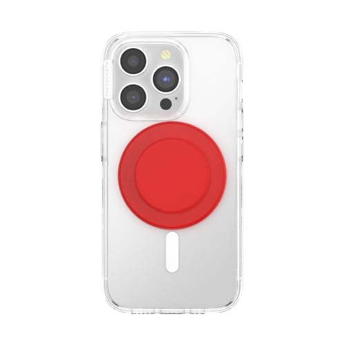 PopSockets Phone Grip for MagSafe, Magnetic Holder- Basic Rosso - color: Basic Rosso, style: MagSafe
