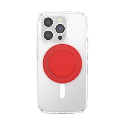 PopSockets Phone Grip for MagSafe, Magnetic Holder- Basic Rosso - color: Basic Rosso, style: MagSafe