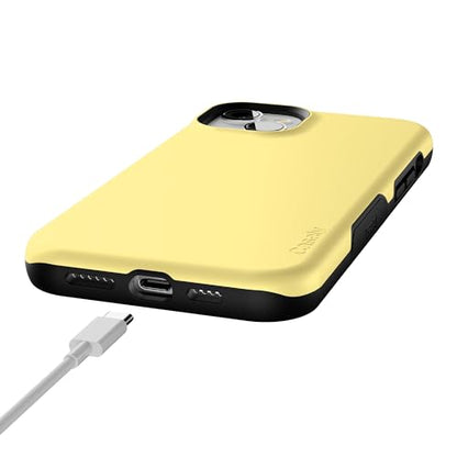 Casely iPhone 15 Plus Case | Butter Me Up | Butter Yellow | Bold Protective Design | Compatible with MagSafe - color: Butter Me Up | Butter Yellow