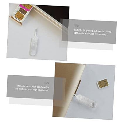 Housoutil 100 Pcs Creative Sim Openers Lightweight and Compact for Mobile Phone and Tablet Sim Removals Keychain Accessible