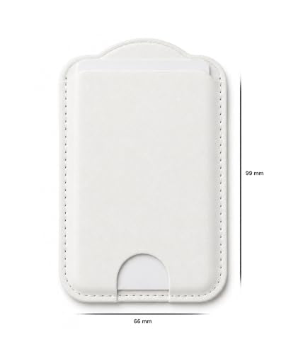 ENCASED Magnetic Wallet for Samsung Phones (Compatible with MagSafe) Premium PU leather Slim Card Holder Designed for Galaxy S26, S26 Plus, S26 Ultra (Off White) - color: White