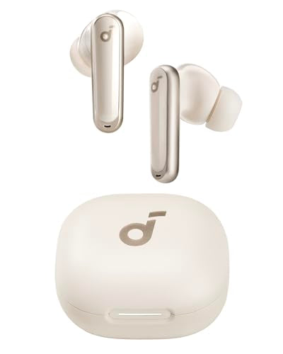 Soundcore P40i by Anker Noise Cancelling Earbuds with Adaptive ANC - color: Oat White