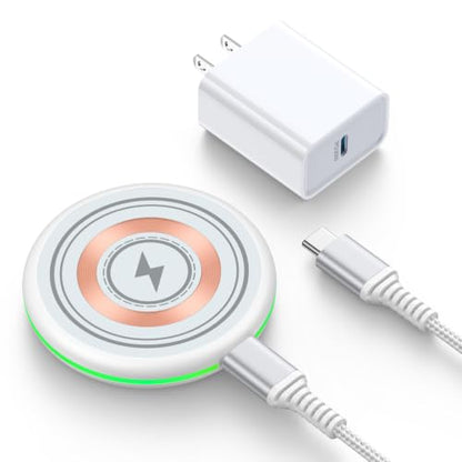25W Magnetic Wireless Charger Pad for Google Pixel 11 Pro XL/10a/10 Pro/9/8 - color: White