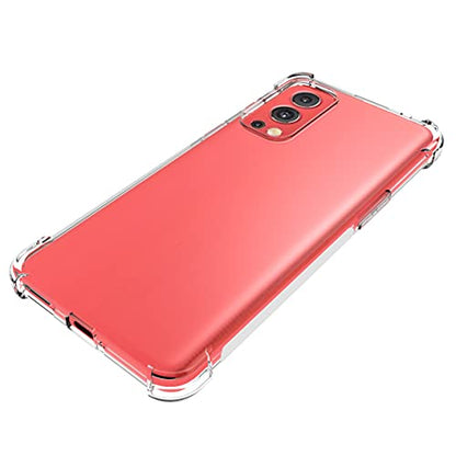 USTIYA Case for OnePlus Nord 2 Clear TPU Four Corners Protective Cover Transparent Soft funda