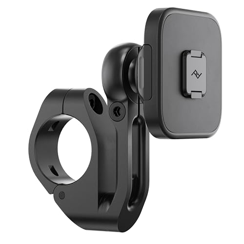 Peak Design Mobile Motorcycle Bar Phone Mount V2, Non-Charging, SlimLink Mounting Technology, Rigid Arm, Fits a Variety of Handlebars (7/8"-1.25" Diameter), Vibration Isolator, Motorcycle Phone Mount