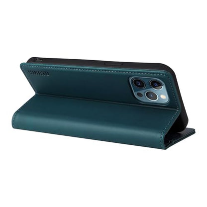 Caseurban Compatible with iPhone 12 Pro Max Wallet Case PU Leather Flip Folio Case with Card Holder Magnetic Closure Shockproof Protective Phone Cover Blue - color: Blue, size: iPhone 12 Pro Max