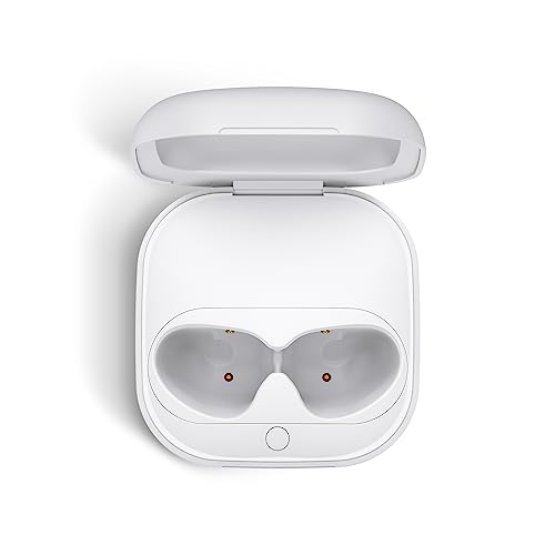 Wireless Charging Case Compatible for Beats Fit Pro, Portable Charger Case Replacement with Bluetooth Pairing Sync Button, 700mAh Built-in Battery (Not Included Earbuds) (White) - color: Beats Fit Pro White