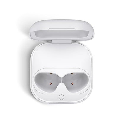 Wireless Charging Case Compatible for Beats Fit Pro, Portable Charger Case Replacement with Bluetooth Pairing Sync Button, 700mAh Built-in Battery (Not Included Earbuds) (White) - color: Beats Fit Pro White