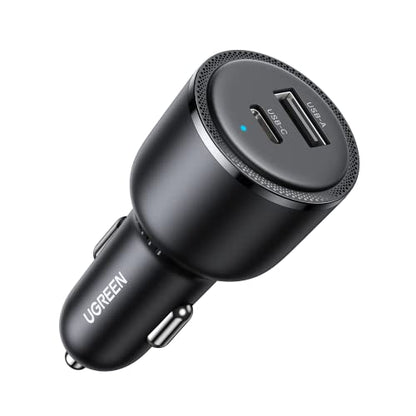 UGREEN 63W 2-Port USB C Car Charger, Type C Cigarette Lighter Adapter