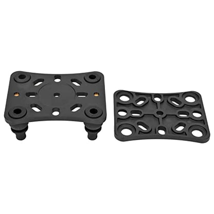 POCREATION Motorcycle Phone Mount, Bracket 4 Silicone Vibration Dampers with Nylon Base and Cavity Design for Bike Motorbike Handlebar Mobile Device Holder