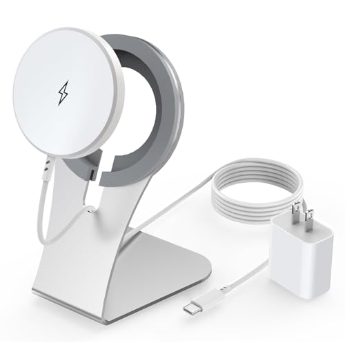 Magnetic Wireless Charger for Apple iPhone 17 Mag Safe Charging,USB-C Charger Block & 6FT 15W Fast Wireless Charging Pad Stand for iPhone 17/17Air/17Pro/17 ProMax/16/16 Plus/15/14/13/12 Series,AirPods