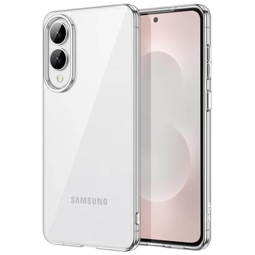 JETech Case for Samsung Galaxy S25 Edge, Non-Yellowing Slim Minimalist Shockproof Bumper Protective Phone Cover, Anti-Scratch Hard PC Back (Clear) - color: Clear, size: Galaxy S25 Edge