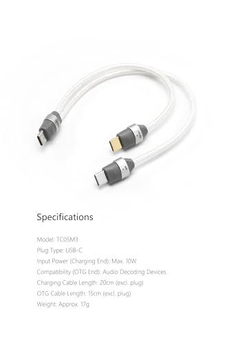DD ddHiFi TC05 M3 2-in-1 USB-C Charging & OTG Decoding Cable Dual-Way Power Supply for Phone